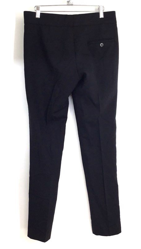 Gunex Women's Black Virgin Wool Blend Slim Leg Dress Pants Made in Italy Sz 6