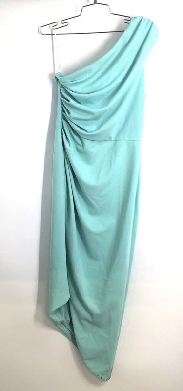 Elliatt Women's Lagoon Bobbie One Shoulder Draped Midi Dress Sz M NWT