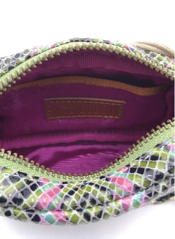 NWT HOBO Renny Micro Mini Geo Diamond Print Leather Crossbody Bag