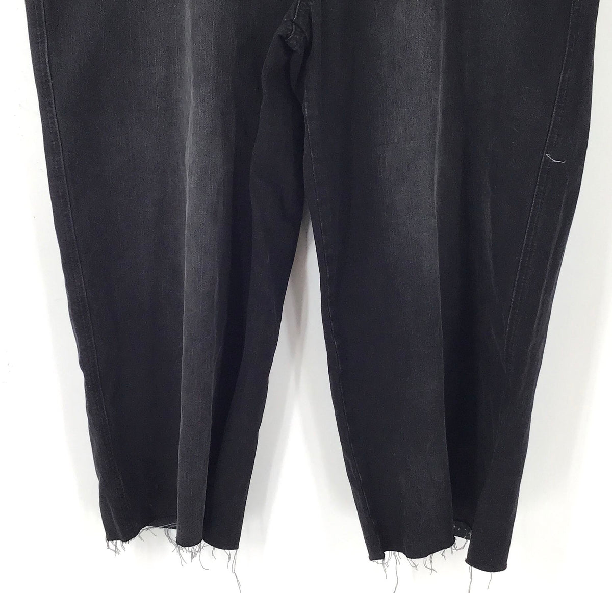 NWT Saint Morta Men's Black Cotton Baggy Straight Jeans - Size 38