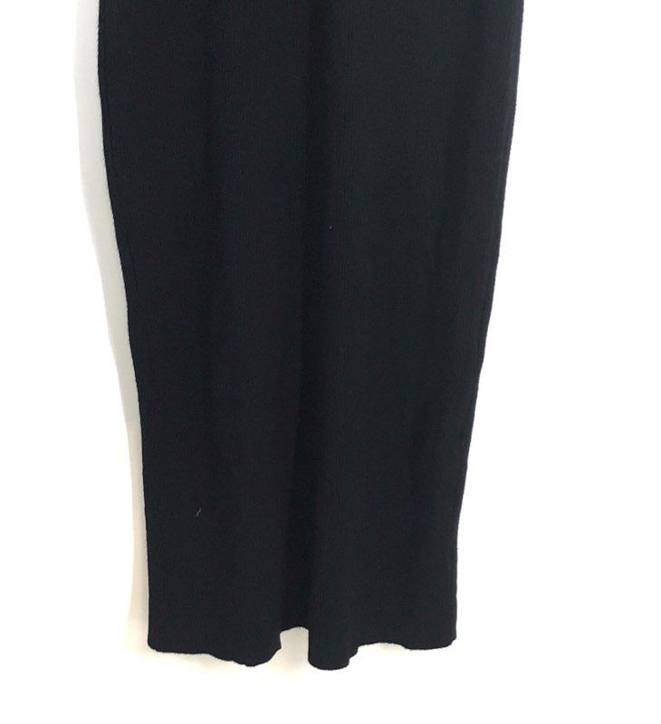 Tahari Women's Black White Ribbed Knit Polo Midi Dress Short Sleeve NWT Sz S/P