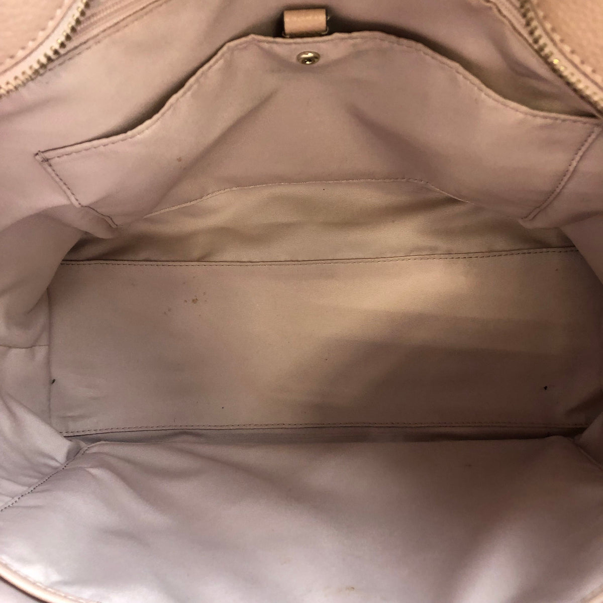Kate Spade Pale Pink Pebbled Leather Marlowe Tote Bag COA