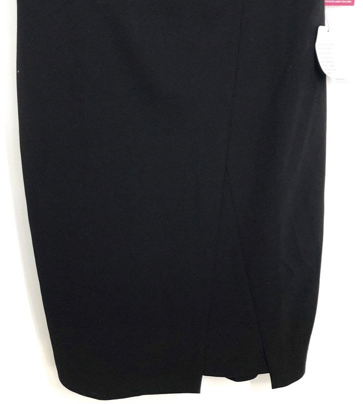Vince Camuto Women's Black V-Neck Short Sleeve Stretch Sheath Dress Sz 14 NWT