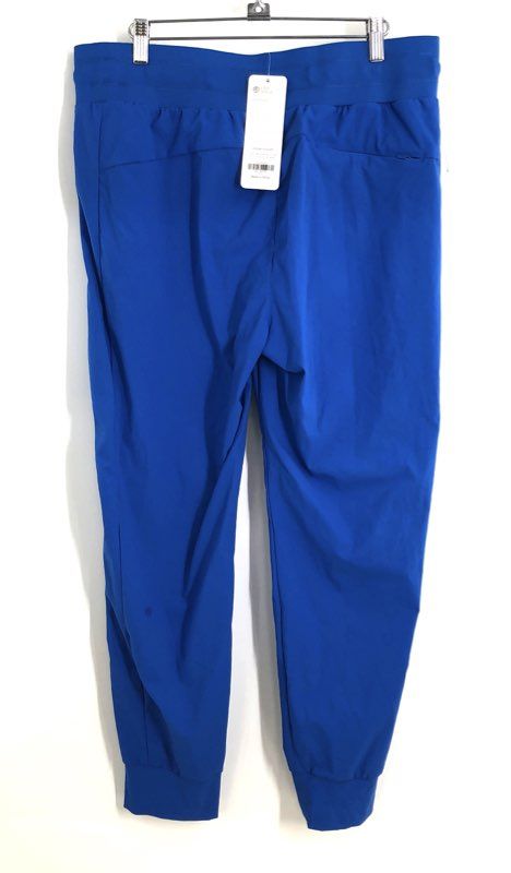 CRZ YOGA Women's Casual Jogger Pants Sparkle Blue Ripstop Athletic Sz XL NWT