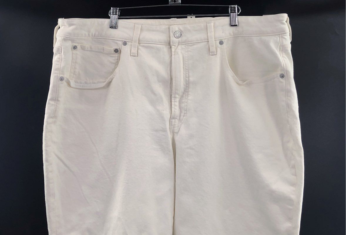 Madewell Women's Curvy Perfect Vintage Jean White High Rise Sz 22W NWT