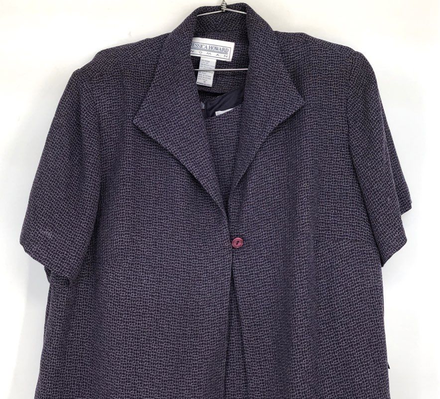 NWT Jessica Howard Women's Purple Maxi Dress & Jacket 2-Piece Set - Size 18W