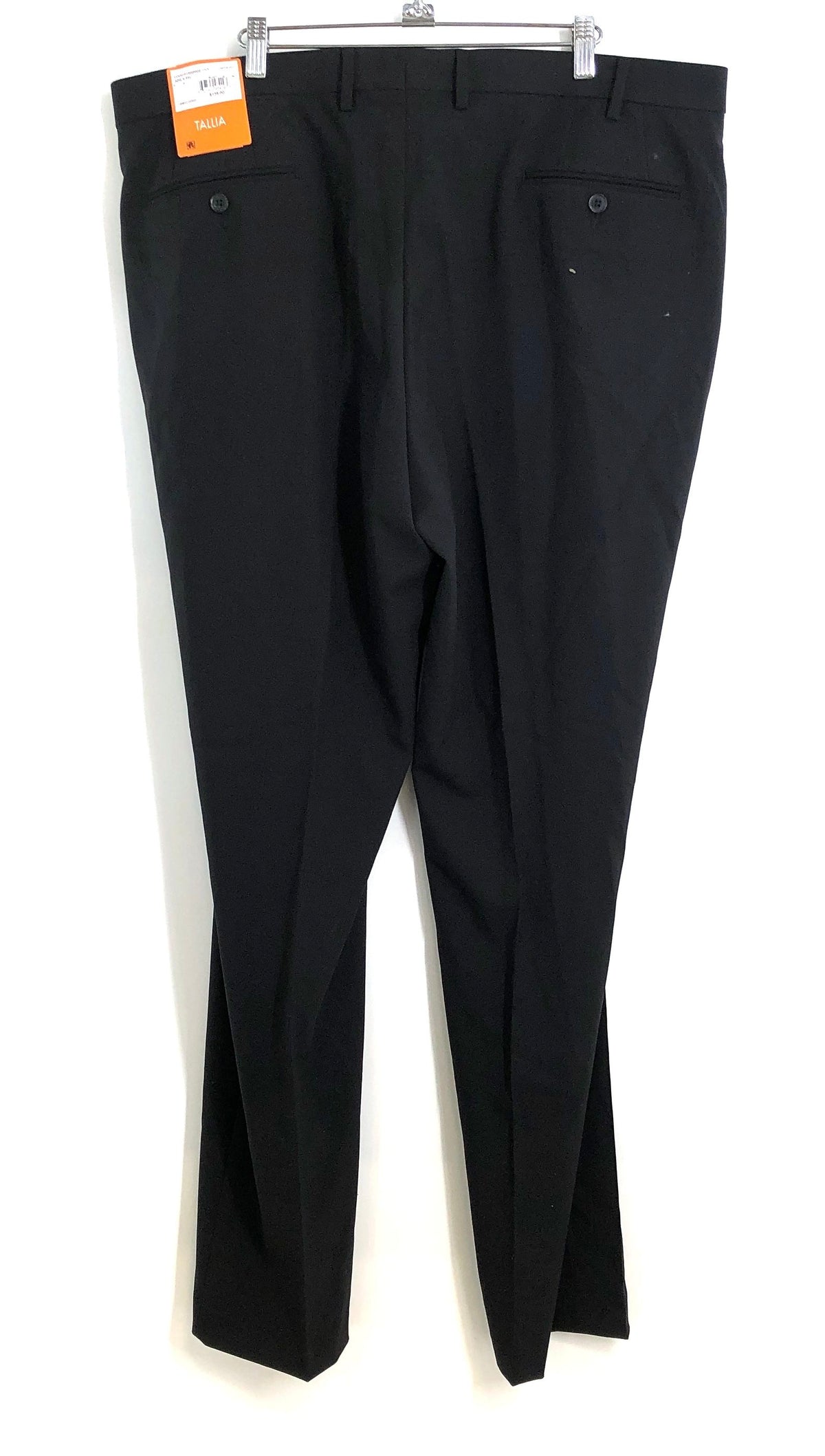 Tallia Men's Voce Black Stretch Flat Front Dress Pants Slacks NWT 40x34