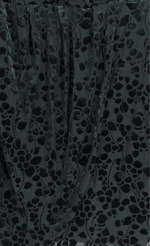 Tommy Hilfiger Women's Green Burnout Velvet Floral V-Neck Faux Wrap Dress NWT 14