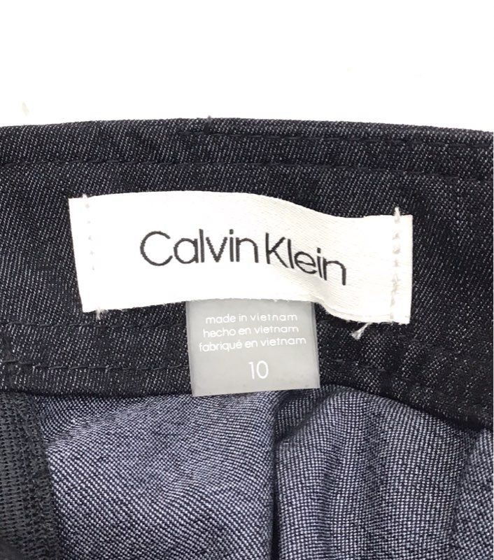 Calvin Klein Women's Blue V-Neck Wide Leg Tie Back Jumpsuit Size 10 NWT