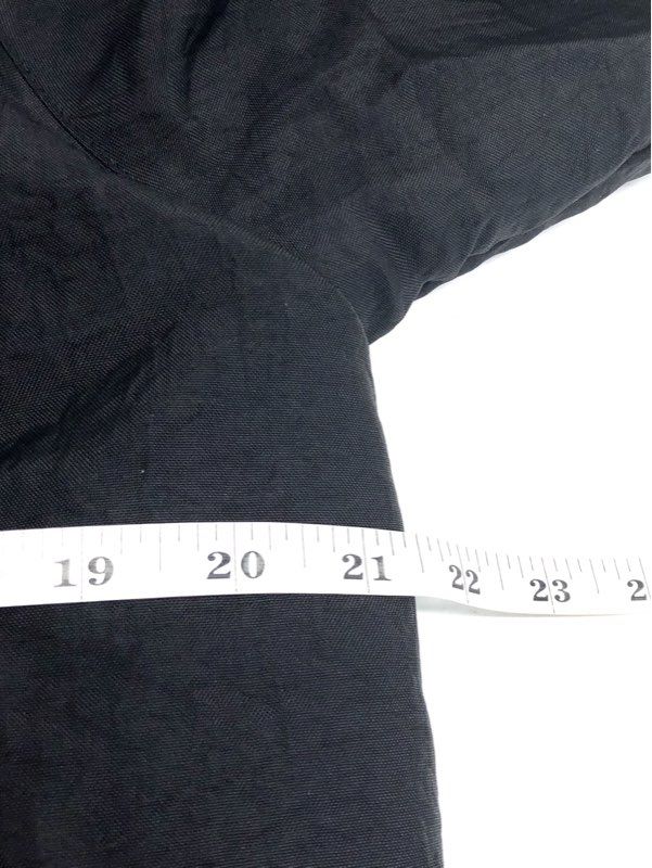 Vintage 90s Saks Fifth Avenue Women's Black Belted Nylon Trench Coat Sz 8