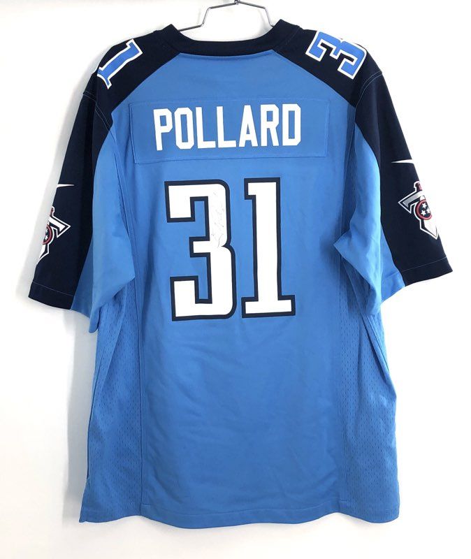 Nike NFL Football Tennessee Titans Bernard Pollard Signed Jersey Size L #31