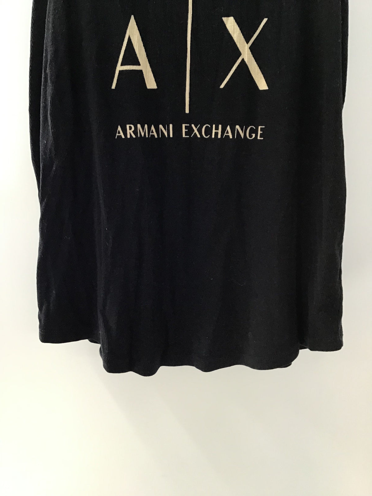 Armani Exchange Women&#39;s Black Scoop Neck Tank Top - Size Medium With COA