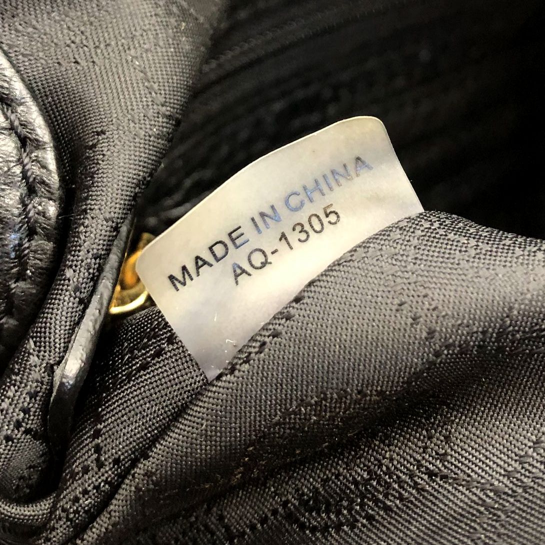 Michael Kors Black Pebbled Leather Crossbody Bag with Gold-Tone Hardware (+COA)