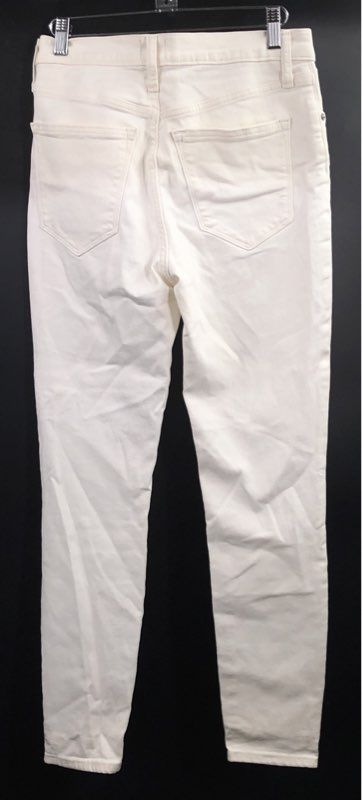 J.Crew Women's High-Rise Skinny Jeans White Stretch Denim NWT Sz 27