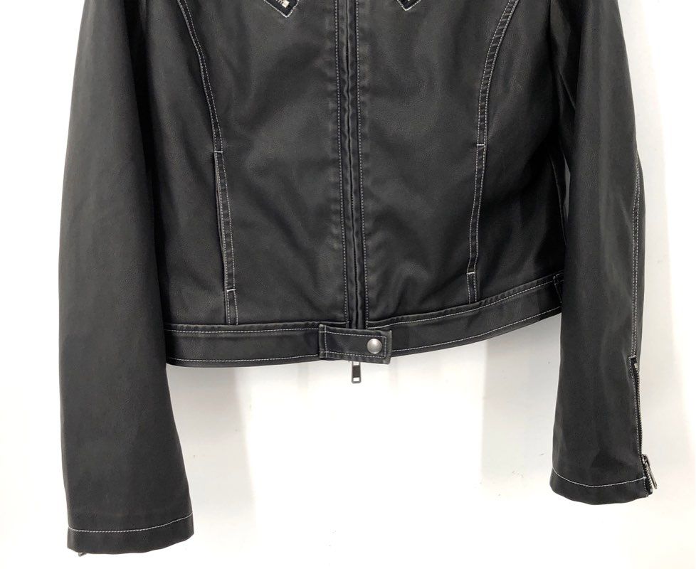 Generation Kiss Women's Black Biker Jacket - Size L