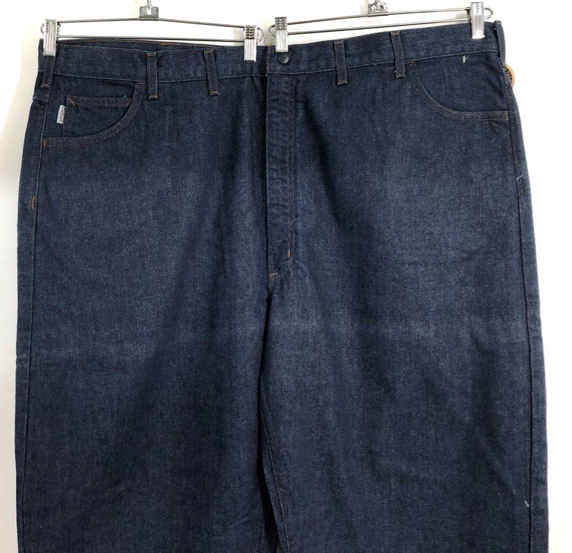 Carhartt Men's Flame Resistant FR Denim Work Jeans Dark Wash NWT FRB150 50x36