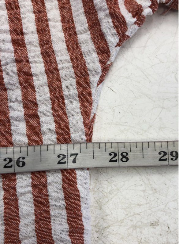 NWT Max Studio Women's Red White Button-Up Shirt - Size L