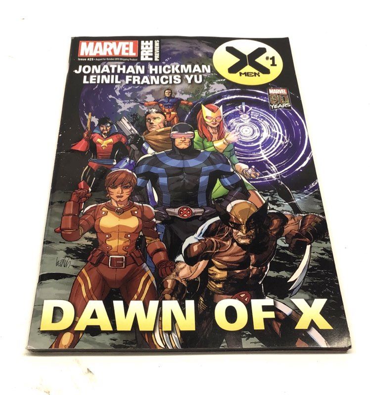 Marvel DC Comic Previews Promo Lot Modern Age Dawn of X X-Men Stan Lee 5 Comics