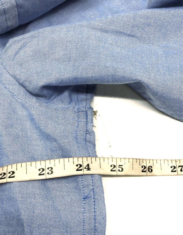 Coach Men's Winter Blue Long Sleeve Button Down Shirt Embroidered Logo NWT Sz M