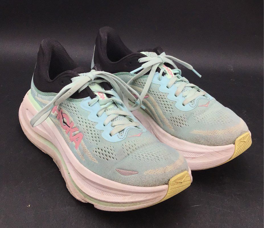 Hoka One One Women's Bondi 9 Blue Athletic Shoes - Size 8.5B