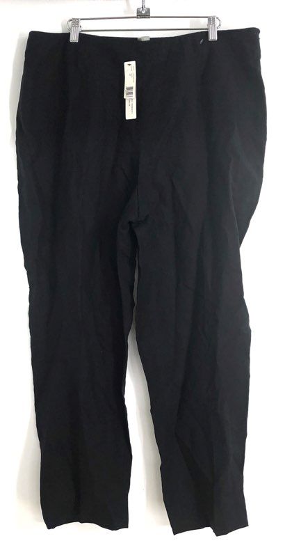 Ellen Tracy Women's Black Tapered Leg Dress Trousers Pants Sz 16 NWT