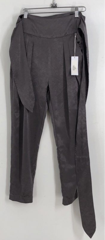 NWT Overlover Women&#39;s Graphite Vergil Belted Ankle Pants - Size 24