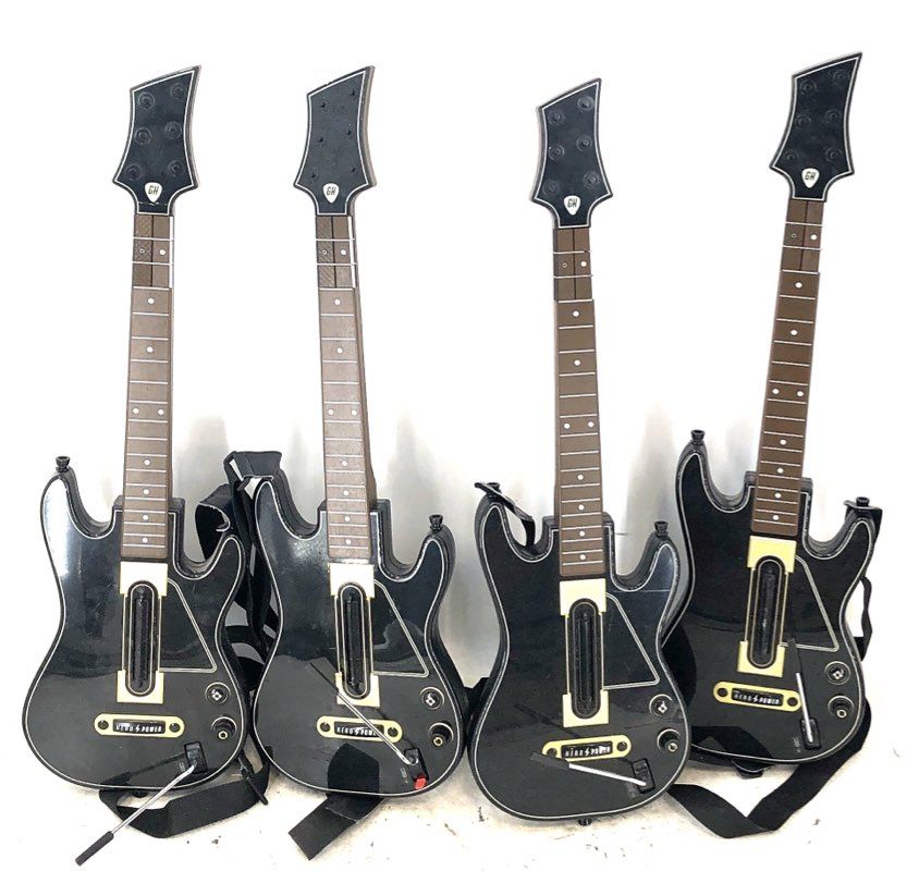 Activision Guitar Hero World Tour 2000s Wireless Guitar Controller Lot of 4