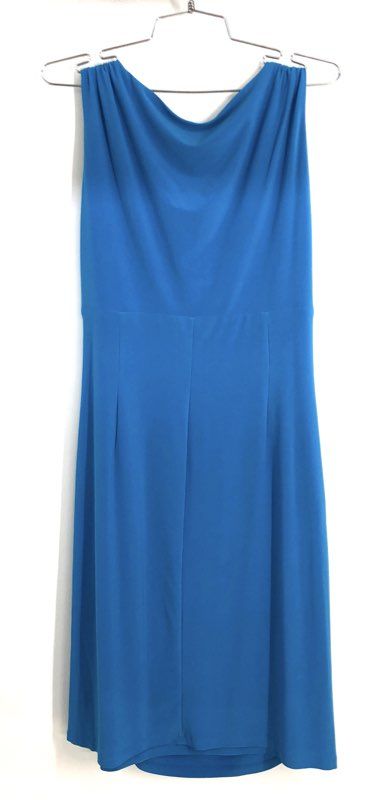 Lauren Ralph Lauren Women's Bright Turquoise Ruched Sleeveless Dress Sz 12 NWT