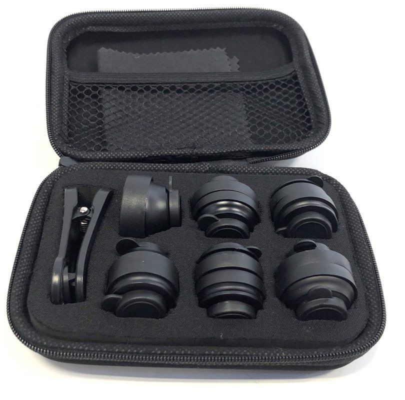 pretmess 6-in-1 Phone Camera Lens Kit Universal Clip-On for iPhone Android