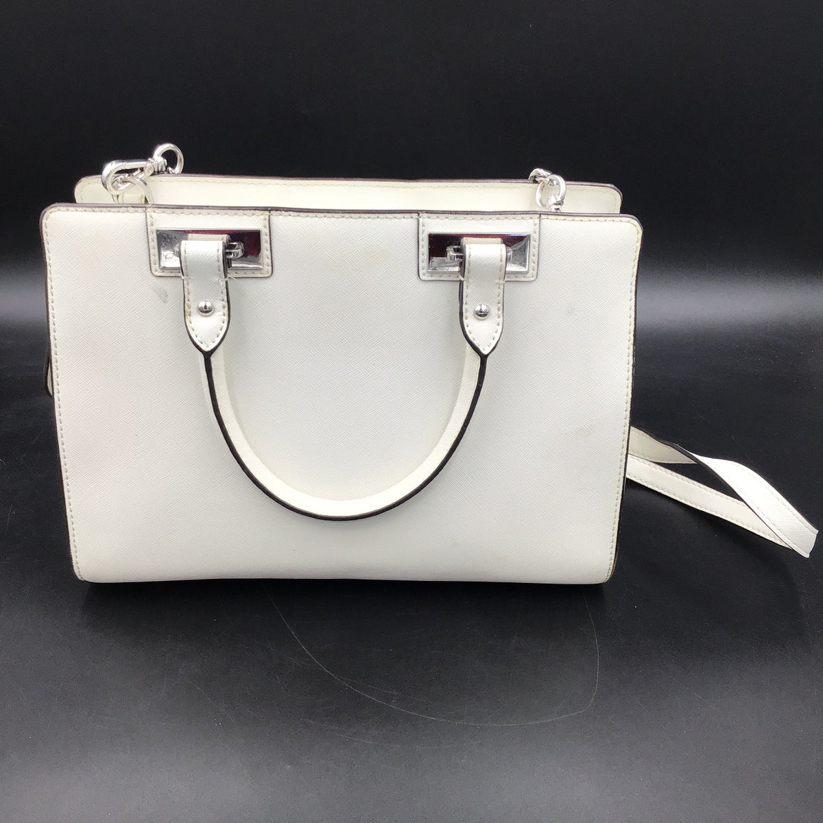 Authentic Michael Kors White Luxury Shoulder Bag - COA Included