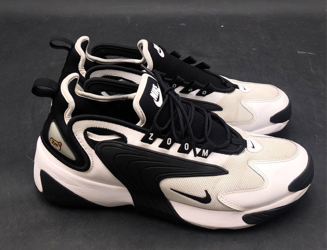 Nike Zoom 2K White Black Sneakers Women's Size 10.5