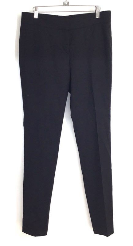 Gunex Women's Black Virgin Wool Blend Slim Leg Dress Pants Made in Italy Sz 6