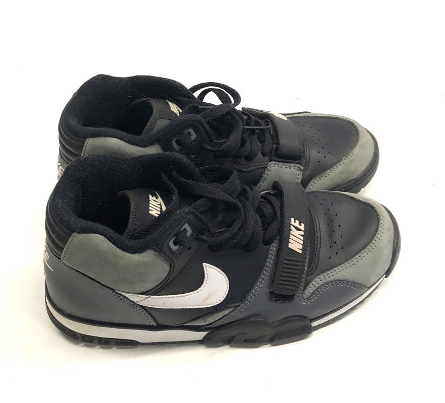 Nike Air Trainer 1 Black White Dark Grey Mid Top Sneakers Size 7.5