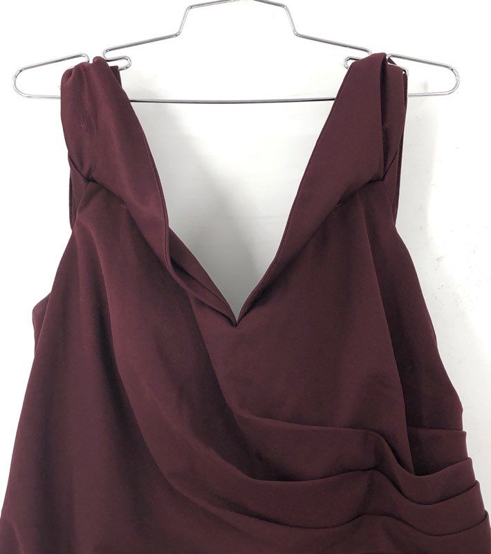 NWT Oleg Cassini Women's Wine Maxi Dress - Size 18W