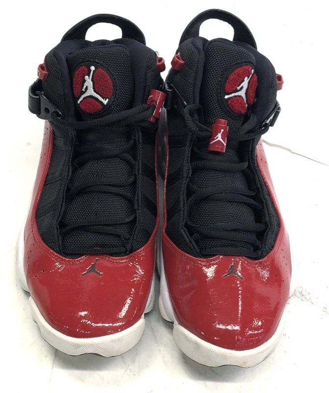 Jordan 6 Rings Gym Red Black White Sneakers Men's Size 8