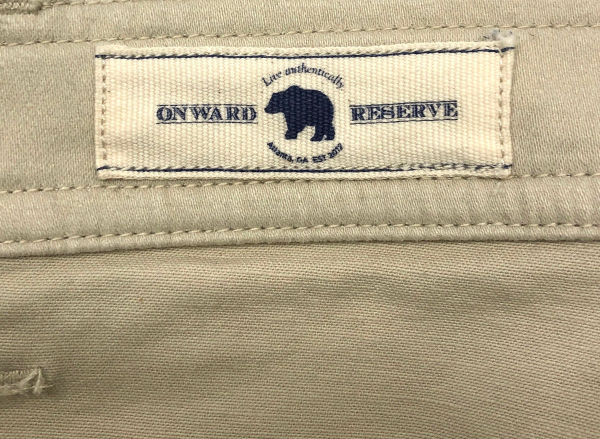 Onward Reserve Men's NWT Five Pocket Stretch Pants Stone Sz 40x30