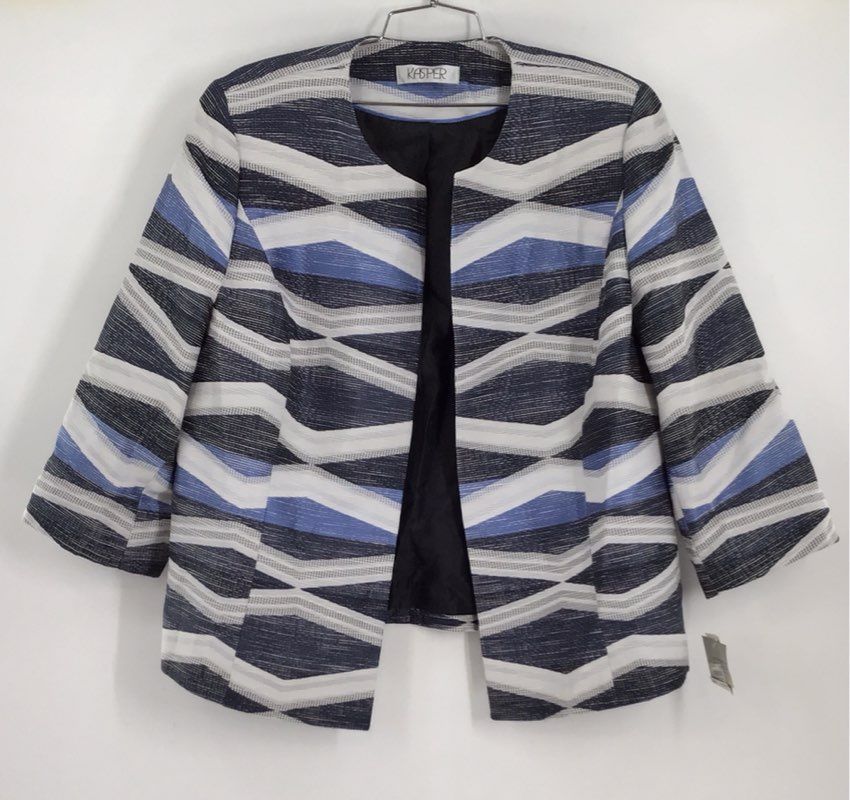 NWT Kasper Women&#39;s Blue Horizon Jacket - Size 18