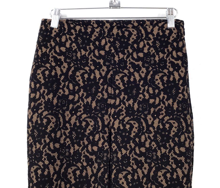 NWT Michael Kors Women's Suntan Black Ankle Leggings - Size XS