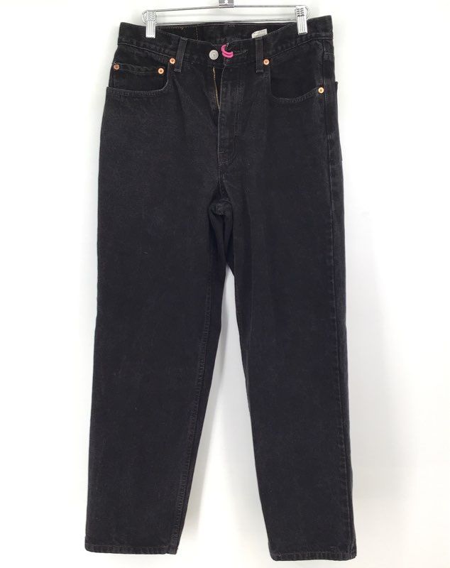 Levi&#39;s Women&#39;s Black Blue 550 Cotton Relaxed Fit Tapered Jeans- Size 16 Lot Of 2