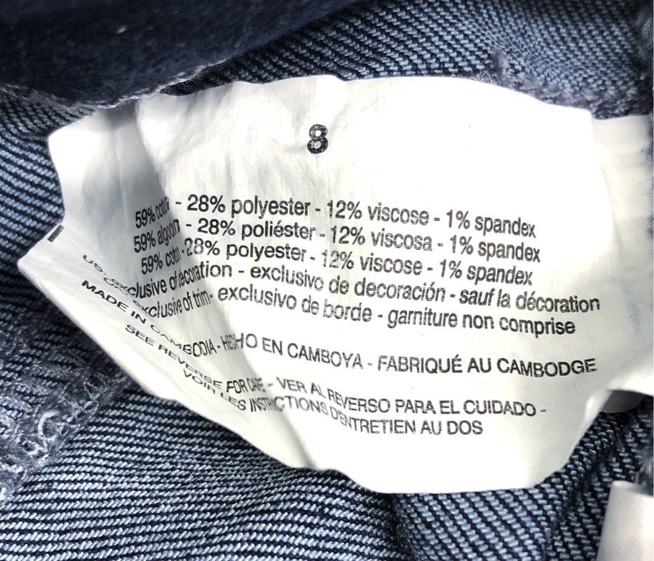 Jessica Simpson Women's Dark Blue Wash Stretch Denim Skinny Jeans Size 8