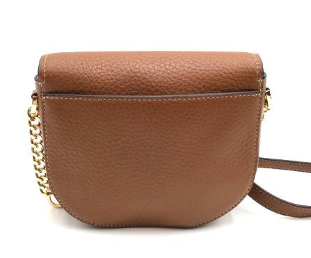 Michael Kors Brown Pebbled Leather 'Jet Set Charm' Crossbody Bag (+COA)