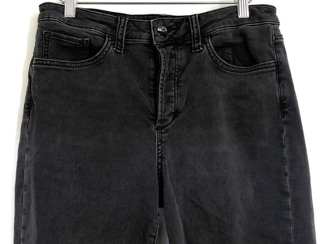 Joe's Jeans Women's Faded Black Frayed Hem Cropped Denim Jeans Sz 27