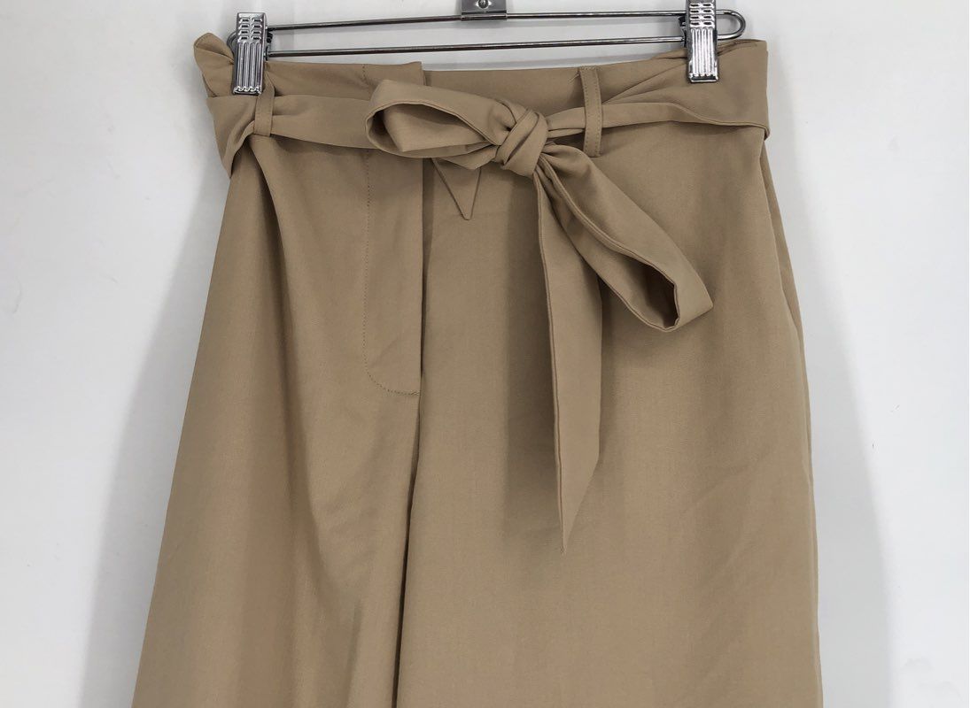 NWT Antonio Melani Women's Tan Wide-Leg Trouser Pant - Size 4