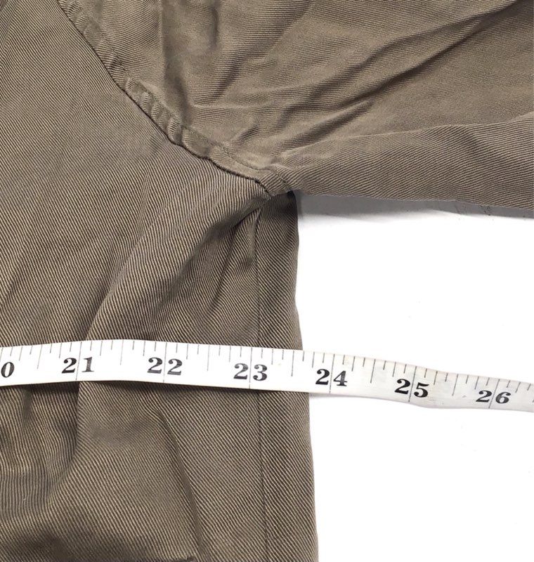 Achro Women's Olive Green Tencel Double Breasted Utility Safari Jacket Sz S
