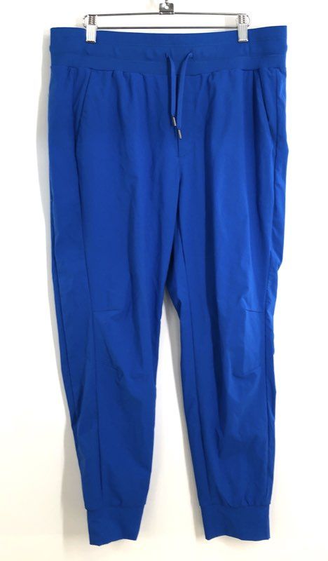 CRZ YOGA Women's Casual Jogger Pants Sparkle Blue Ripstop Athletic Sz XL NWT