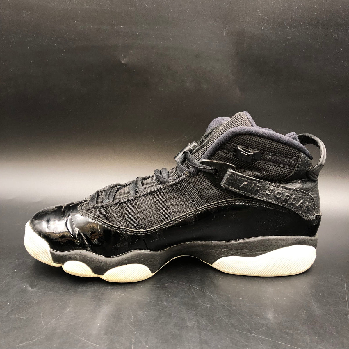 Nike Air Jordan 6 Ring Boy's 'Black & White' Sneakers-Size: 7Y (+COA)