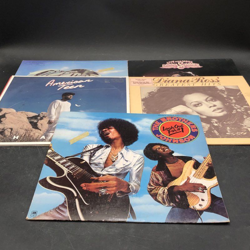 American Teen, Donna Summer Live And More Vinyl Records Lot Of 5