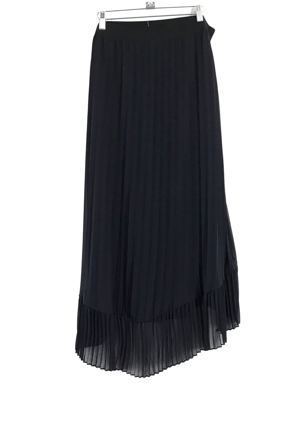 NWT Madison Women&#39;s Black Elastic Waist High-Low Maxi Skirt - Size 1X