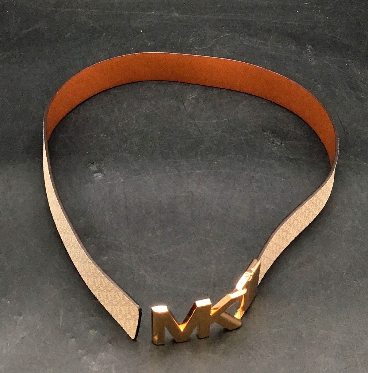 Michael Kors Women's Brown Signature Print Belt - One Size