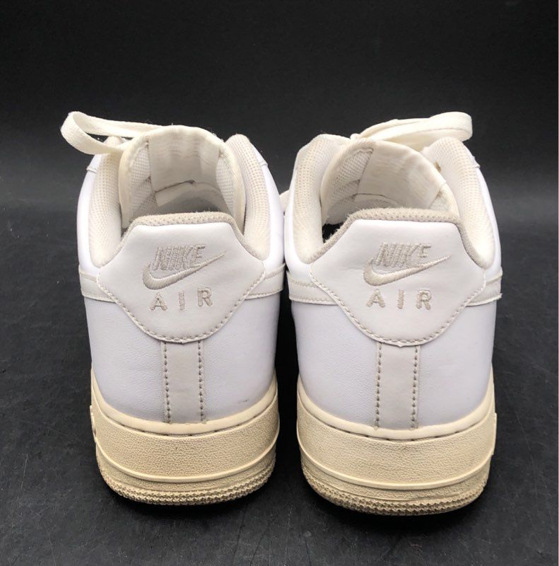 Nike Air Force 1 Low 07 Triple White Leather Sneakers Size 10.5
